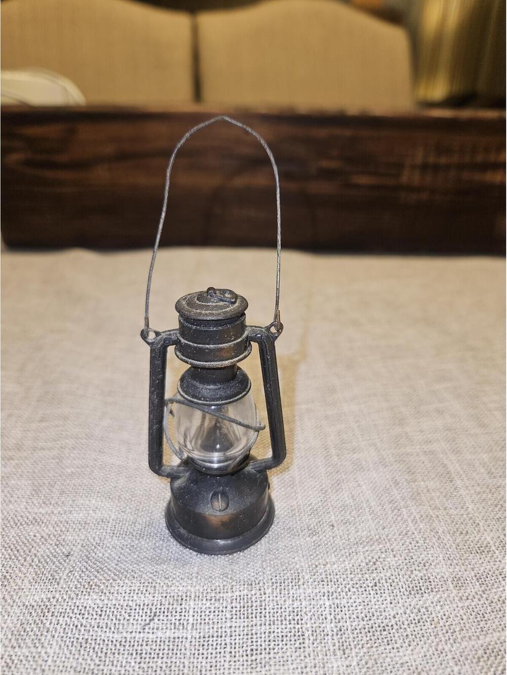 Vintage Miniature Lantern Die-Cast Metal Pencil Sharpener